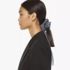 Lauretos Monogram Print Scrunchie With Scarf