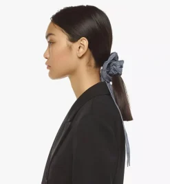 Lauretos Monogram Print Scrunchie With Scarf