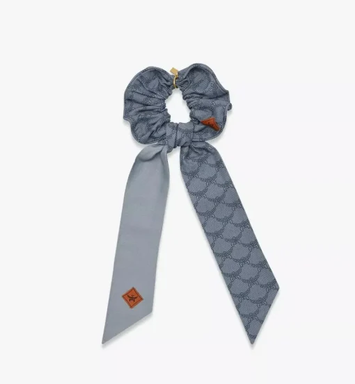 Lauretos Monogram Print Scrunchie With Scarf
