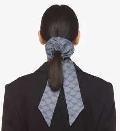 Lauretos Monogram Print Scrunchie With Scarf