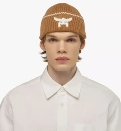 Logo Beanie In Wool And Recycled Cashmere
