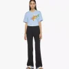 Logo Embroidered Ponte Pants