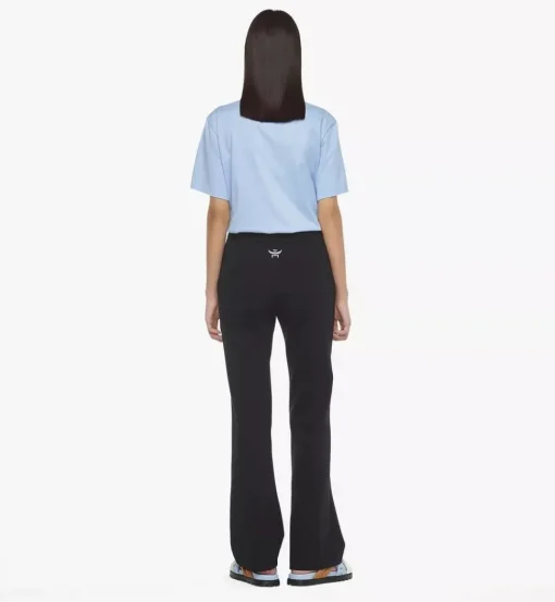 Logo Embroidered Ponte Pants