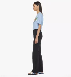 Logo Embroidered Ponte Pants