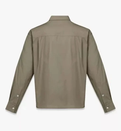 Logo Embroidery Long Sleeve Shirt