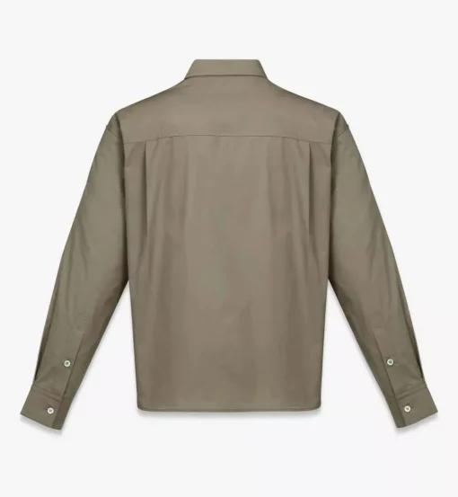 Logo Embroidery Long Sleeve Shirt