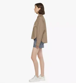Logo Embroidery Long Sleeve Shirt