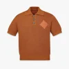 Logo Patch Knit Polo