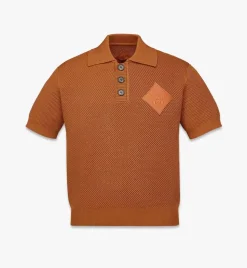 Logo Patch Knit Polo