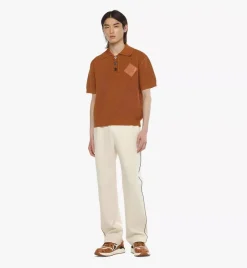 Logo Patch Knit Polo