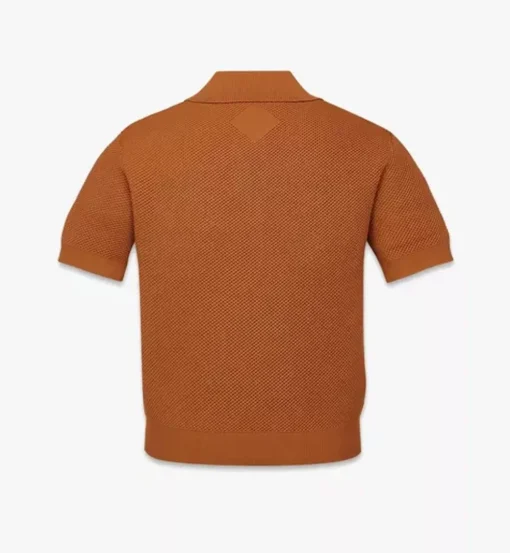 Logo Patch Knit Polo