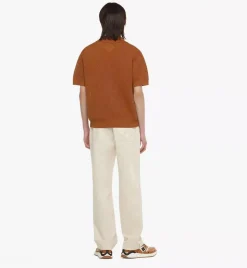 Logo Patch Knit Polo