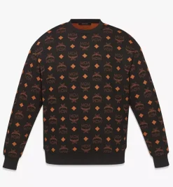 Maxi Monogram Print Sweatshirt In Organic Cotton