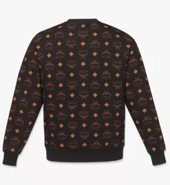 Maxi Monogram Print Sweatshirt In Organic Cotton