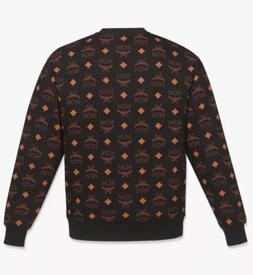 Maxi Monogram Print Sweatshirt In Organic Cotton