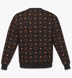 Maxi Monogram Print Sweatshirt In Organic Cotton