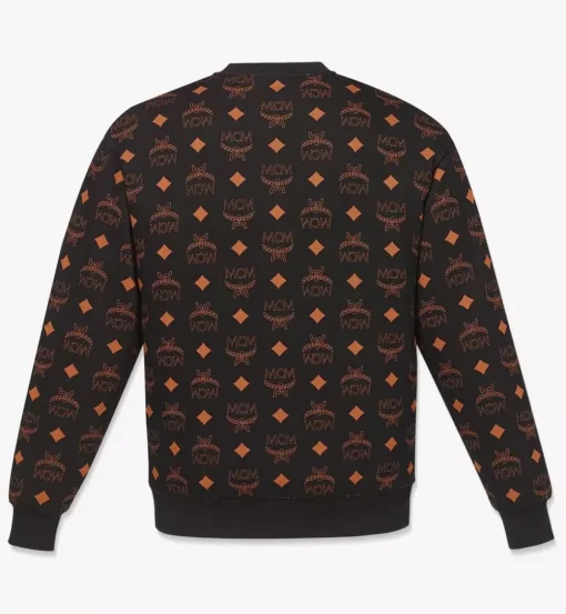 Maxi Monogram Print Sweatshirt In Organic Cotton