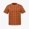 Maxi Monogram Print T-Shirt In Organic Cotton