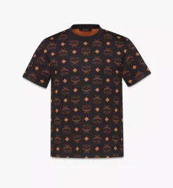 Maxi Monogram Print T-Shirt In Organic Cotton