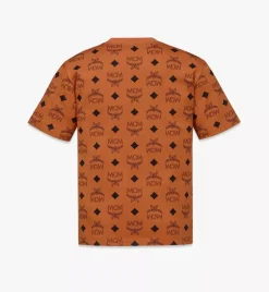 Maxi Monogram Print T-Shirt In Organic Cotton