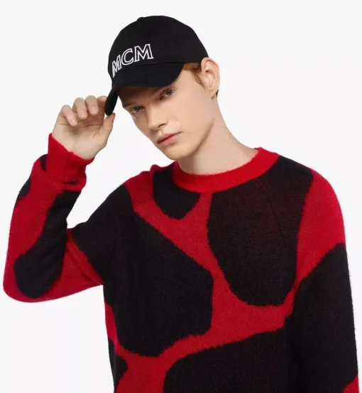 Mcm Essentials Logo Cap In Cotton Twill