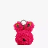 Mcm Park Rabbit Charm In Faux Fur