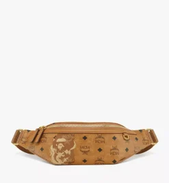Mcm X Bape Fursten Belt Bag In Visetos