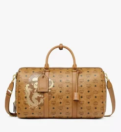 Mcm X Bape Ottomar Weekender Bag In Visetos