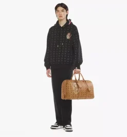 Mcm X Bape Ottomar Weekender Bag In Visetos