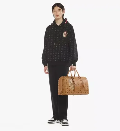 Mcm X Bape Ottomar Weekender Bag In Visetos