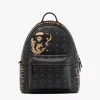 Mcm X Bape Stark Backpack In Visetos