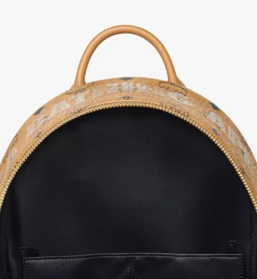Mcm X Bape Stark Backpack In Visetos