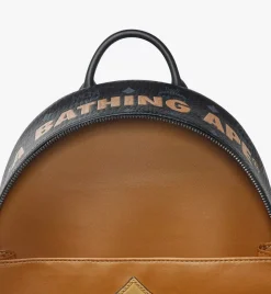 Mcm X Bape Stark Backpack In Visetos