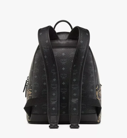 Mcm X Bape Stark Backpack In Visetos