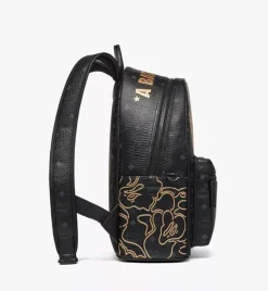 Mcm X Bape Stark Backpack In Visetos