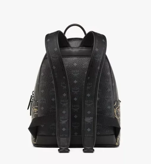 Mcm X Bape Stark Backpack In Visetos