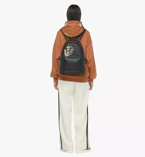 Mcm X Bape Stark Backpack In Visetos