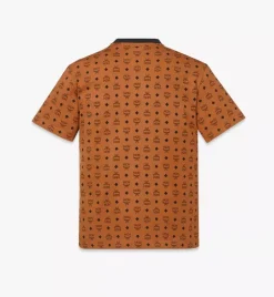 Mega Laurel Monogram Print T-Shirt In Organic Cotton