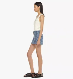 Mini Skirt In Lauretos Denim Jacquard