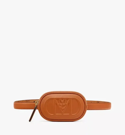 Mode Travia Belt W/ Zip Pouch In Nappa Leather