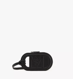 Mode Travia Logo Card Holder In Spanish Nappa Leather