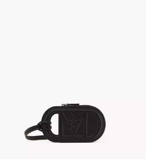 Mode Travia Logo Card Holder In Spanish Nappa Leather