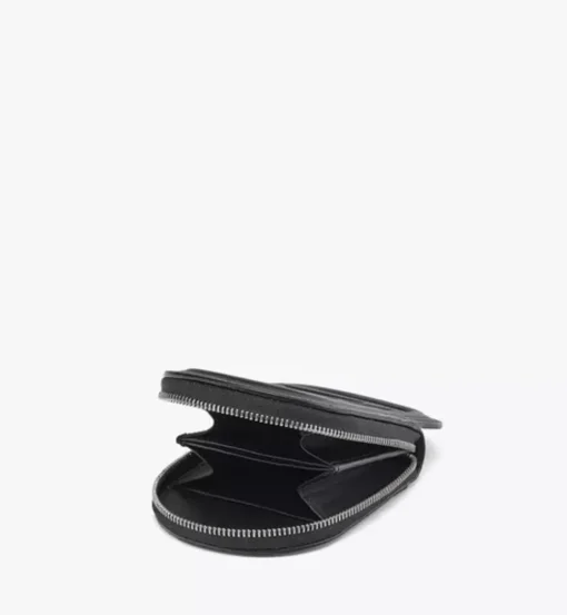Mode Travia Logo Card Holder In Spanish Nappa Leather