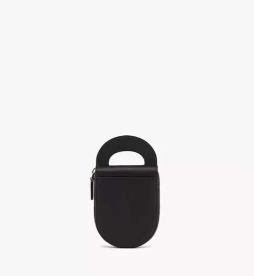 Mode Travia Logo Card Holder In Spanish Nappa Leather