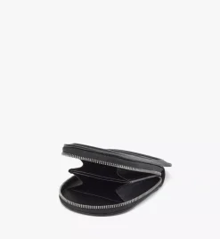 Mode Travia Logo Card Holder In Spanish Nappa Leather