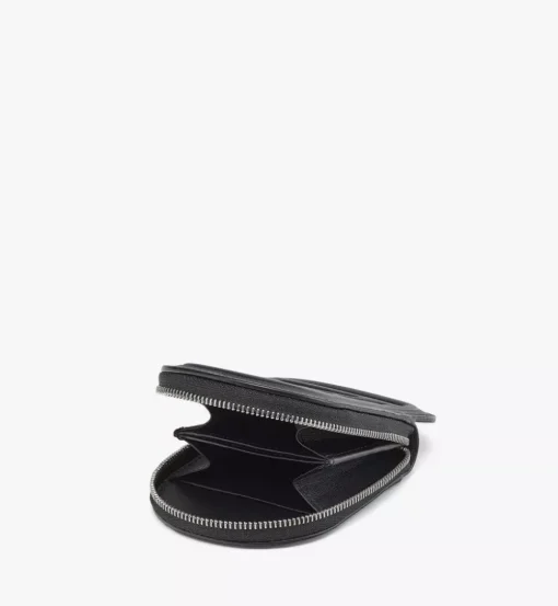 Mode Travia Logo Card Holder In Spanish Nappa Leather