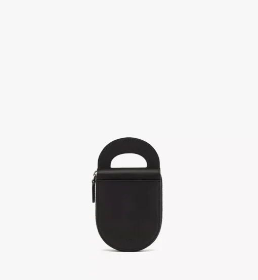 Mode Travia Logo Card Holder In Spanish Nappa Leather