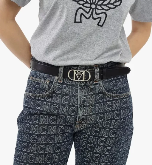 Mode Travia Reversible Belt 1" In Embossed Leather