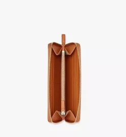 Mode Travia Zip Around Wallet In Spanish Nappa Leather