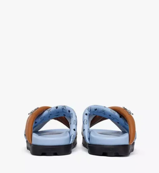 Monogram Cross Sandal In Lamb Leather